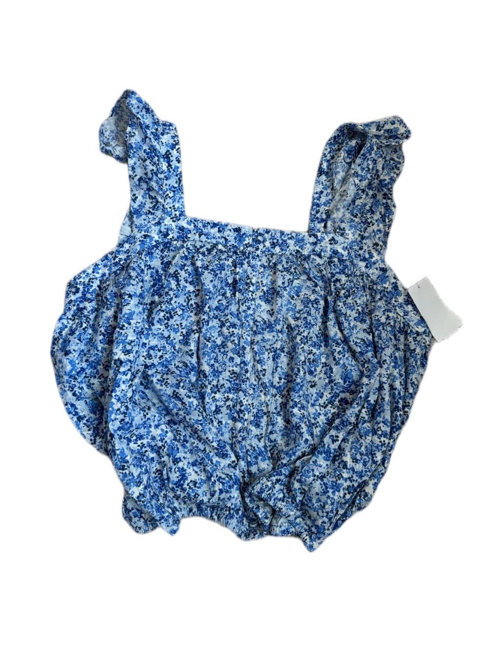 Melrose and Market Blue Floral Bubble Romper